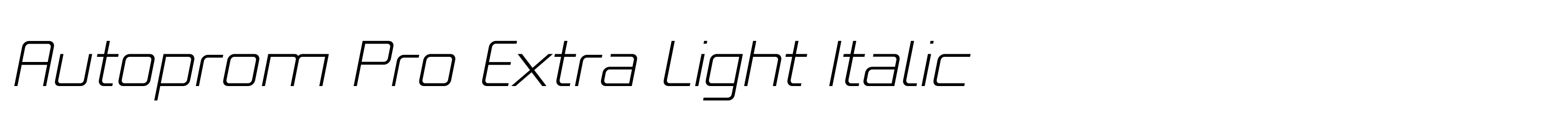 Autoprom Pro Extra Light Italic